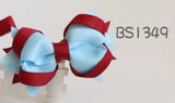 School Hair Accessories, Burgundy (BS1348-BS1352)