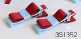 School Hair Accessories, Burgundy (BS1348-BS1352)