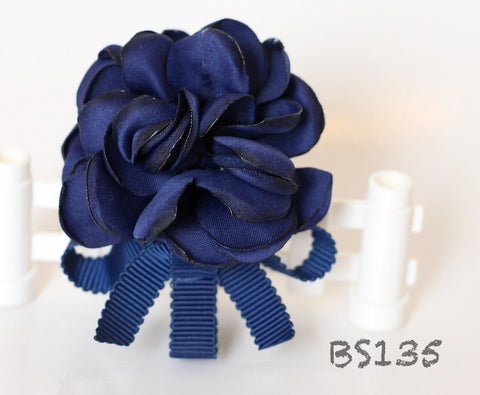School Hair Accessories, Navy (BS134-BS137)