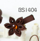 Brown School Hair Accessories, Brown (BS1404-BS1409)