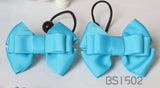 School Hair Accessories, Navy/ Royal Blue/ Light Blue/ DGJS (BS1500-BS1503)