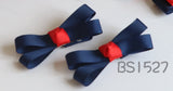 School Hair Accessories, Navy and Red (BS1525-BS1527)