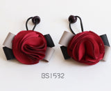 School Hair Accessories, Burgundy (BS1532-BS1535)