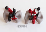 School Hair Accessories, Burgundy (BS1532-BS1535)