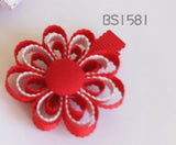 School Hair Accessories, Red (BS1578-BS1585)