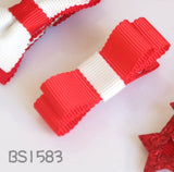 School Hair Accessories, Red (BS1578-BS1585)