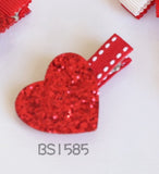 School Hair Accessories, Red (BS1578-BS1585)