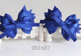 School Hair Accessories, Royal Blue/ DGJS (BS1086-BS1088)