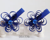 School Hair Accessories, Royal Blue/ DGJS (BS1775-BS1777)