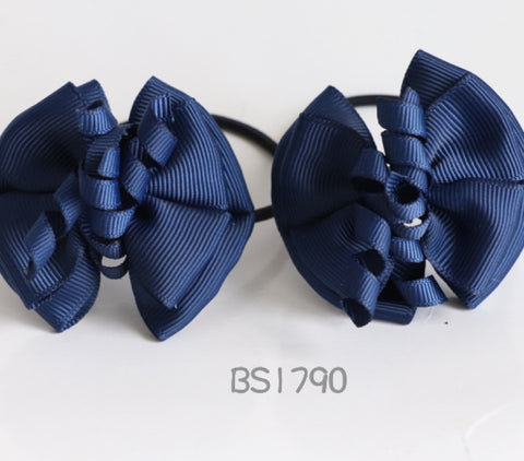 School Hair Accessories, Navy (BS1790-BS1793)