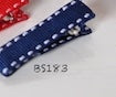 School Hair Accessories, Navy and Red (BS178-BS183)