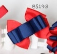 School Hair Accessories, Navy and Red (BS191-BS196)