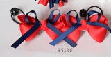 School Hair Accessories, Navy and Red (BS191-BS196)