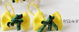 School Hair Accessories, Yellow/ Dark Green/ Good Hope (BS246-BS249)