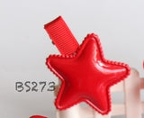 School Hair Accessories, Red (BS273-BS276)