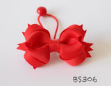 School Hair Accessories, Red (BS305-BS308)