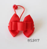 School Hair Accessories, Red (BS305-BS308)