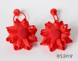 School Hair Accessories, Red (BS305-BS308)