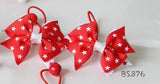 School Hair Accessories, Red (BS372-BS379)