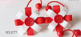 School Hair Accessories, Red (BS372-BS379)