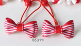 School Hair Accessories, Red (BS372-BS379)