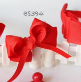 School Hair Accessories, Red (BS394-BS396)