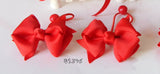 School Hair Accessories, Red (BS394-BS396)