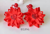 School Hair Accessories, Red (BS394-BS396)