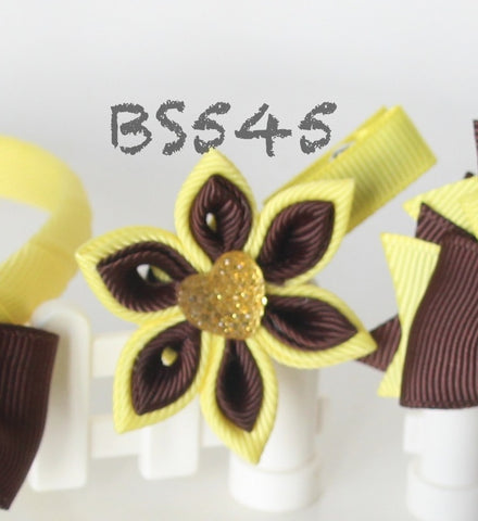 Brown School Hair Accessories, Brown (BS545-BS551)