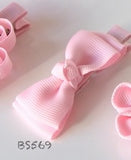 School Hair Accessories, Pink (BS568-BS571)