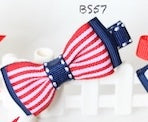 School Hair Accessories, Navy and Red (BS56-BS60)