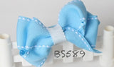 School Hair Accessories, Navy/ Royal Blue/ Light Blue/ DGJS (B589-B594)