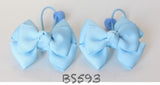 School Hair Accessories, Navy/ Royal Blue/ Light Blue/ DGJS (B589-B594)