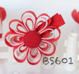 School Hair Accessories, Red (BS601-BS607)