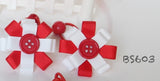 School Hair Accessories, Red (BS601-BS607)