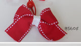 School Hair Accessories, Red (BS601-BS607)