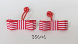 School Hair Accessories, Red (BS601-BS607)