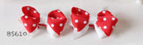 School Hair Accessories, Red (BS608-BS613)