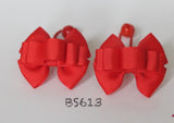 School Hair Accessories, Red (BS608-BS613)