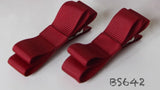 School Hair Accessories, Burgundy (BS639-BS645)