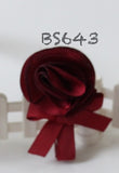 School Hair Accessories, Burgundy (BS639-BS645)