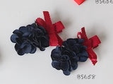 School Hair Accessories, Navy and Red (BS655-BS658)