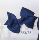 School Hair Accessories, Navy (BS678-BS683)