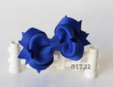 School Hair Accessories, Royal Blue/ White/ DGJS (BS736-BS739)