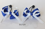 School Hair Accessories, Royal Blue/ White/ DGJS (BS736-BS739)