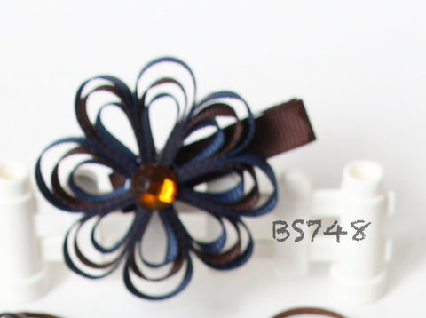 Brown School Hair Accessories, Brown (BS748-BS752)