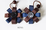 Brown School Hair Accessories, Brown (BS748-BS752)