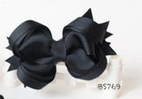 School Hair Accessories, Black (BS768-BS771)