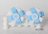 School Hair Accessories, Navy/ Royal Blue/ Light Blue/ DGJS (BS795-BS798)