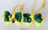 School Hair Accessories, Yellow/ Dark Green/ Good Hope (BS807-BS810)